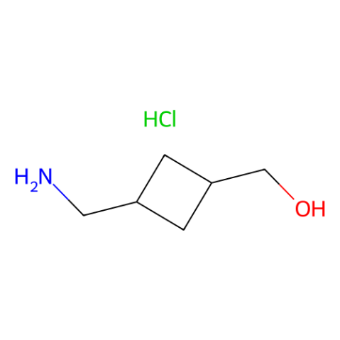 [3-(aminomethyl)cyclobutyl]methanol hydrochloride结构式