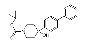 1-BOC-4-[1,1'-BIPHENYL]-4-YL-4-HYDROXYPIPERIDINE structure