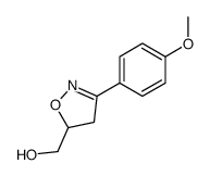 [3-(4-methoxyphenyl)-4,5-dihydro-1,2-oxazol-5-yl]methanol Structure