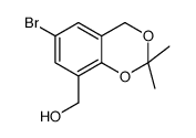 4H-1,3-Benzodioxin-8-methanol, 6-bromo-2,2-dimethyl- Structure