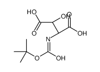 (2S,3S)-2-hydroxy-3-[(2-methylpropan-2-yl)oxycarbonylamino]butanedioic acid Structure