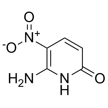 6-氨基-5-硝基-2(1H)-吡啶酮结构式