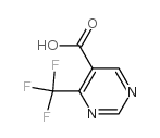 4-三氟甲基嘧啶-5-甲酸结构式