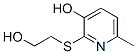 2-[(2-Hydroxyethyl)thio]-6-methyl-3-pyridinol结构式