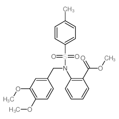 Benzoic acid,2-[[(3,4-dimethoxyphenyl)methyl][(4-methylphenyl)sulfonyl]amino]-, methyl ester picture