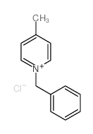 Pyridinium,4-methyl-1-(phenylmethyl)-, chloride (1:1) structure