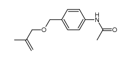 N-[4-(2-methylallyloxymethyl)phenyl]acetamide结构式