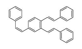 1,2,4-tris(2-phenylethenyl)benzene Structure