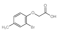 Acetic acid,2-(2-bromo-4-methylphenoxy)- Structure