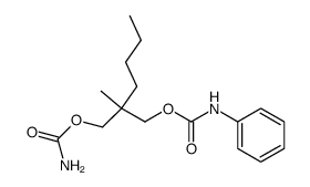 N-Phenyl-2-methyl-2-butyl-1,3-dicarbamoyloxy-propan结构式