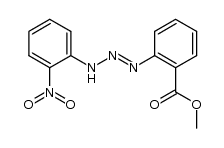 2-[3-(2-nitro-phenyl)-triazenyl]-benzoic acid methyl ester结构式