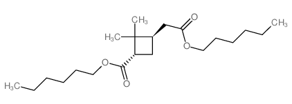 Cyclobutaneacetic acid,3-carboxy-2,2-dimethyl-, dihexyl ester (6CI,8CI)结构式