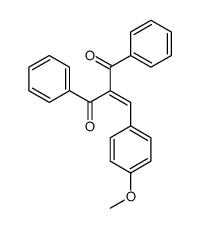 2-[(4-methoxyphenyl)methylidene]-1,3-diphenylpropane-1,3-dione结构式