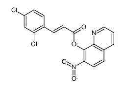 7-Nitro-8-quinolinol 3-(2,4-dichlorophenyl)propenoate structure