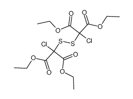 tetraethyl 1,4-dichloro-2,3-dithiabutane-1,1,4,4-tetracarboxylate Structure