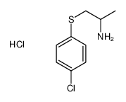 2-Propanamine, 1-((4-chlorophenyl)thio)-, hydrochloride结构式