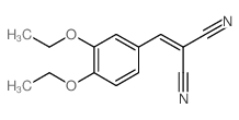 Propanedinitrile,2-[(3,4-diethoxyphenyl)methylene]-结构式