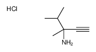 3,4-dimethylpent-1-yn-3-amine,hydrochloride Structure