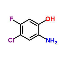 2-Amino-4-chloro-5-fluorophenol structure