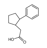 2-[(1S,2R)-2-phenylcyclopentyl]acetic acid结构式