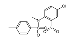 N-(4-chloro-2-nitrophenyl)-N-ethyl-4-methylbenzenesulfonamide结构式