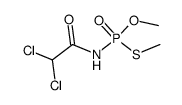 O,S-Dimethyl dichloroacetylphosphoramidothioate structure