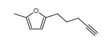 2-methyl-5-(4-pentynyl)furan Structure