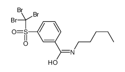 N-pentyl-3-(tribromomethylsulfonyl)benzamide结构式