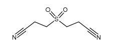 3,3'-磺酰基双[丙腈]结构式