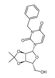 N3-benzyl-2',3'-O-isopropylideneuridine结构式