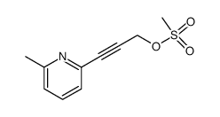 3-(6-methylpyridin-2-yl)prop-2-yn-1-yl methanesulfonate Structure