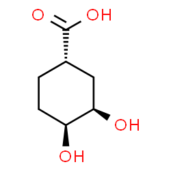 Cyclohexanecarboxylic acid, 3,4-dihydroxy-, (1R,3S,4R)-rel- (9CI) Structure