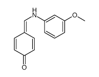 4-[(3-methoxyanilino)methylidene]cyclohexa-2,5-dien-1-one Structure