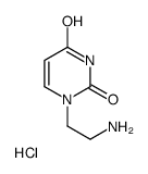 1-(2-aminoethyl)pyrimidine-2,4-dione,hydrochloride Structure