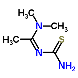 Ethanimidamide, N-(aminothioxomethyl)-N,N-dimethyl- (9CI) structure