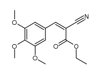 (Z)-β-(3,4,5-trimethoxyphenyl) α-cyano propenoic acid结构式
