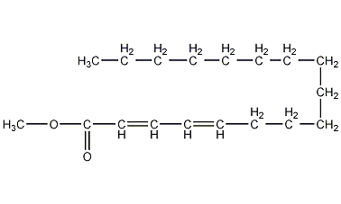 Methyl heptadecadienoate Structure