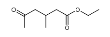 ethyl 3-methyl-5-oxohexanoate Structure