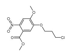 methyl 5-(3-chloropropoxy)-4-methoxy-2-nitrobenzoate Structure