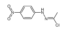N-(p-Nitrophenyl)ethanehydrazonoyl chloride结构式