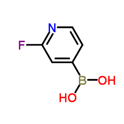 2-氟吡啶-4-硼酸结构式