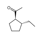 (-)-1-(2-ethyl-cyclopentyl)-ethanone结构式