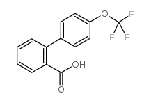 4'-(三氟甲氧基)-联苯-2-甲酸结构式