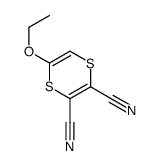 5-Ethoxy-1,4-dithiine-2,3-dicarbonitrile结构式
