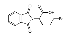 α(S)-(3-bromopropyl)-1,3-dioxo-2-isoindolineacetic acid结构式