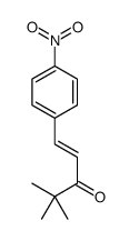 4,4-dimethyl-1-(4-nitrophenyl)pent-1-en-3-one Structure