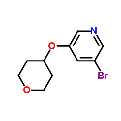 3-Bromo-5-(tetrahydro-2H-pyran-4-yloxy)pyridine picture
