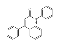 2-Propenamide,N,3,3-triphenyl-结构式