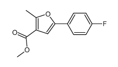 methyl 5-(4-fluorophenyl)-2-methylfuran-3-carboxylate Structure