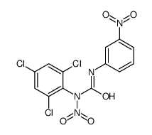 1-nitro-3-(3-nitrophenyl)-1-(2,4,6-trichlorophenyl)urea结构式